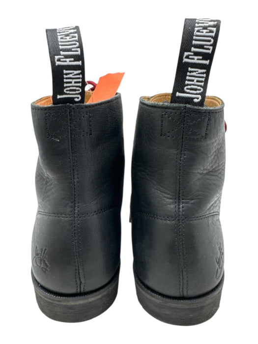 John Fluevog Shoe Size 9 Black Leather Solid Boot Men's Shoes Black / 9