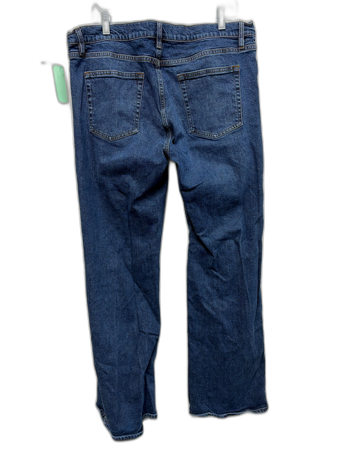 Frame Size 33 Medium dark wash Cotton Blend Denim 5 Pocket Relaxed Flare Jeans Medium dark wash / 33