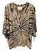 Citizens of Humanity Size L Beige & Gray Cotton Short Sleeve Tye Dye Top Beige & Gray / L