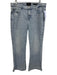 7 For All Mankind Size 33 Light Wash Cotton Denim Mid Rise Rhinestones Jeans Light Wash / 33