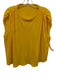 Mother Size L Yellow Cotton & Linen Sleeveless Gathered Shoulder Top Yellow / L