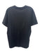 Sandro Size Est M Black Cotton Blend Solid T shirt Crew Men's Short Sleeve Black / Est M