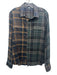 Paige Size M Green & Black Cotton Blend Plaid Button Up Men's Long Sleeve Shirt Green & Black / M