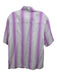 Sandro Size M Purple & White Cotton Blend Lines Button up Men's Short Sleeve Purple & White / M