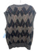 ALLSAINTS NWT Size M Gray & Black Wool Blend Argyle Vest V Neck Men's Sweater Gray & Black / M