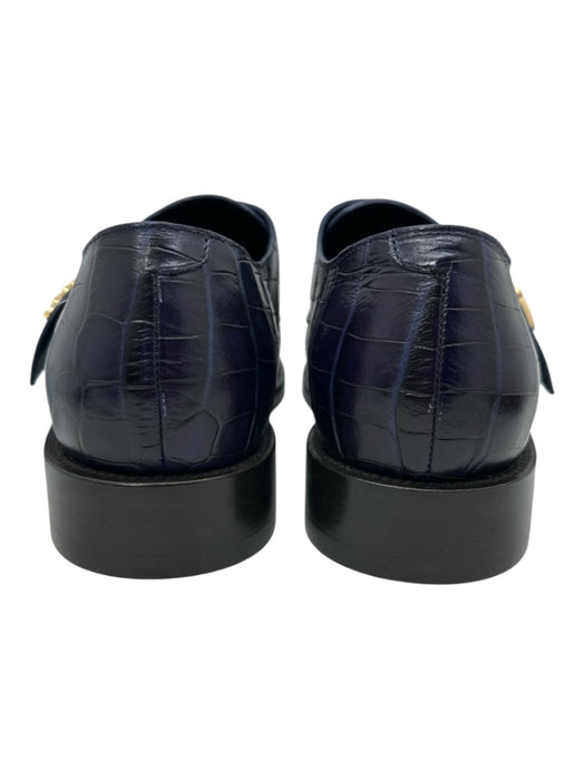 Balenciaga Shoe Size 41 Like New Blue Leather Embossed Single monk strap Shoes Blue / 41