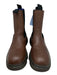 Burberry Shoe Size 42 Brown Leather Solid Chelsea Men's Shoes Brown / 42
