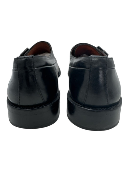 Sandro Shoe Size 9 Black Leather Solid Single Monkstrap Dress Men's Shoes Black / 9