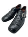 Sandro Shoe Size 9 Black Leather Solid Single Monkstrap Dress Men's Shoes Black / 9