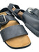 John Fluevog Shoe Size 8 Black Leather Solid Sandal Men's Shoes Black / 8