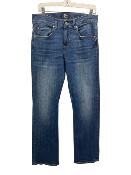 7 For All Mankind Size 31 medium dark wash Cotton Blend Solid Jean Men's Pants medium dark wash / 31
