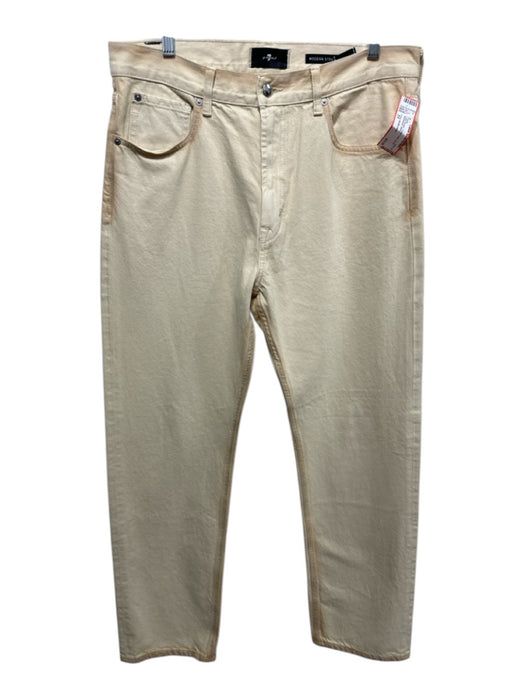 7 For All Mankind Size 31 Light Brown Cotton Solid Zip Fly Men's Pants Light Brown / 31