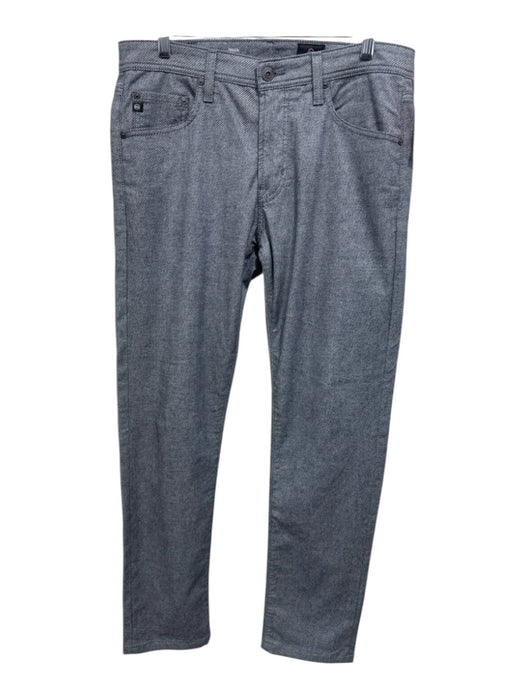 AG Size 32 Gray & Blue Cotton Striped Zip Fly Men's Pants Gray & Blue / 32