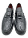 Salvatore Ferragamo Shoe Size 8.5 Black Leather Silver Hardware Penny Loafers Black / 8.5