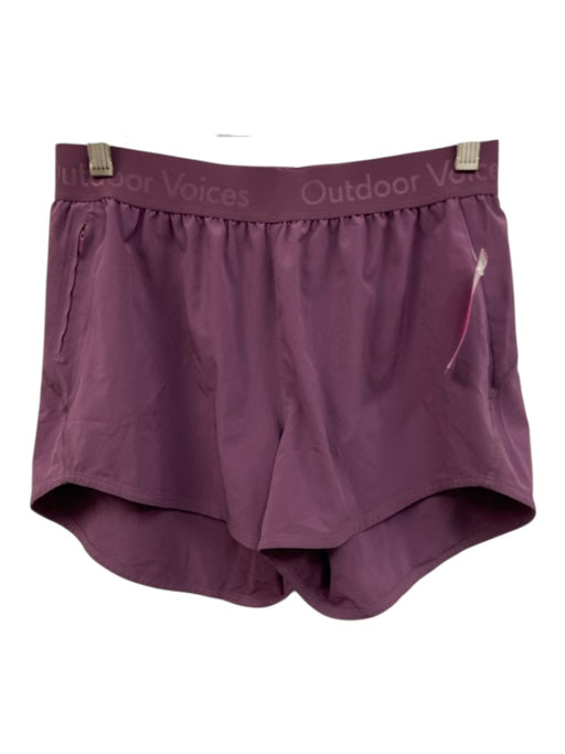 Outdoor Voices Size S Mauve Purple Polyester Blend Elastic Waistband Shorts Mauve Purple / S