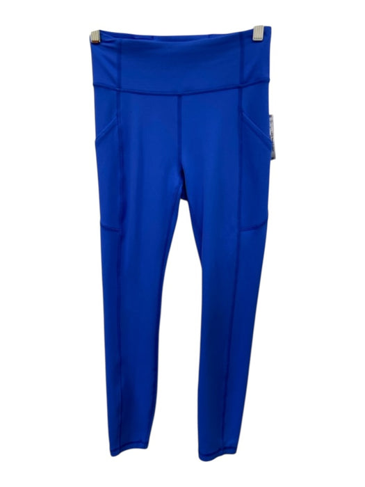Lululemon Size 4 Blue Nylon Blend Elastic Waistband Side Pockets Leggings Blue / 4