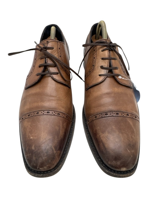Zegna Shoe Size 9 AS IS Brown Leather Solid Dress Men's Shoes Brown / 9