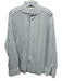 Suitsupply Size 16 White & Green Cotton Striped Button Up Long Sleeve Shirt White & Green / 16