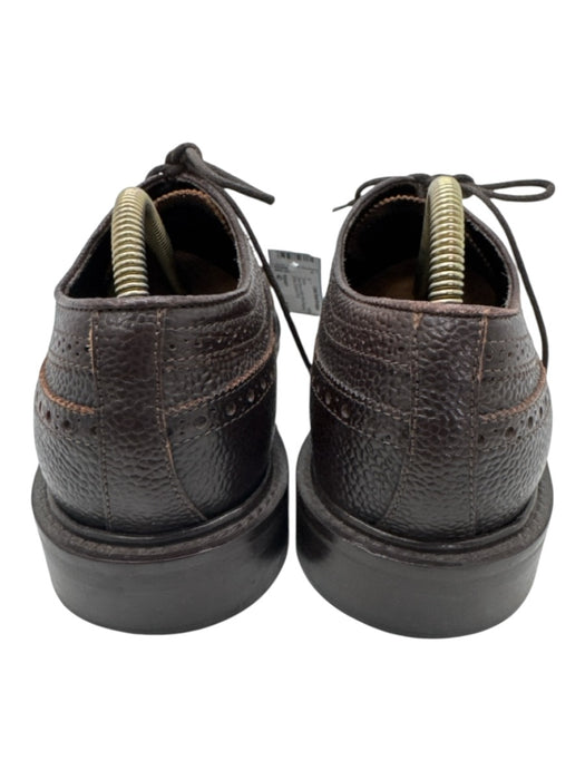 Suitsupply Shoe Size 42 Dark Brown Leather Solid Broguing Men's Shoes Dark Brown / 42