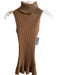 No Brand Size S Yellow Ochre Viscose Blend Knit Turtle Neck Sleeveless Top Yellow Ochre / S