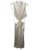 Shona Joy Size 4 Cream Lenzing viscose Satin Sleeveless Twist Front Dress Cream / 4