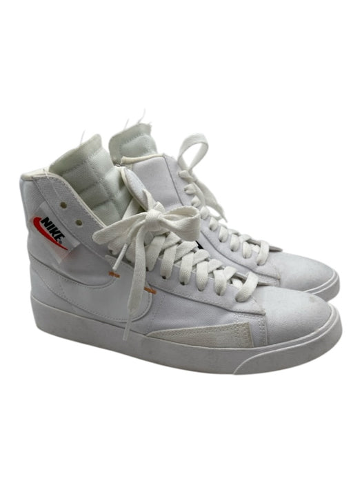 Nike Shoe Size 7.5 White Canvas Side Zip Sneakers White / 7.5