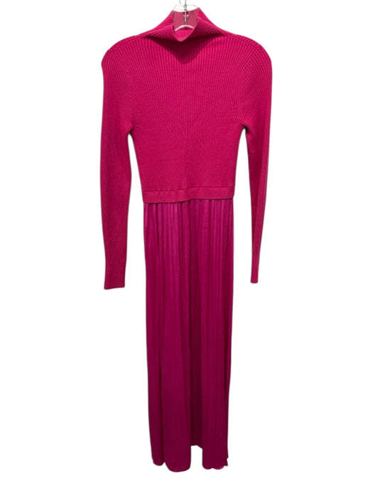 Anthropologie Size XS Hot pink Viscose, Nylon & Polyester Fabric Block Dress Hot pink / XS