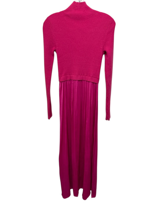 Anthropologie Size XS Hot pink Viscose, Nylon & Polyester Fabric Block Dress Hot pink / XS