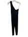 Lovers + Friends Size S Black Rayon Blend Cold Shoulder Zip Close Jumpsuit Black / S