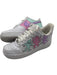 Nike Air Force 1 Shoe Size 7.5 White & Multi Leather Low Top lace up Sneakers White & Multi / 7.5