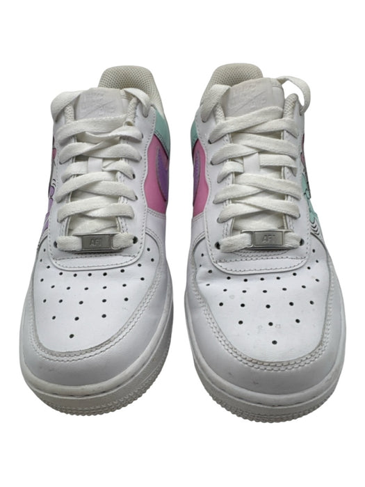 Nike Air Force 1 Shoe Size 7.5 White & Multi Leather Low Top lace up Sneakers White & Multi / 7.5