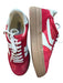 Steve Madden Shoe Size 7 Red Suede Rubber Sole Lace Up Platform Sneakers Red / 7