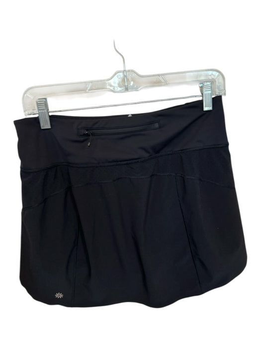 Athleta Size SP Black Polyester Blend Elastic Waist Back Pocket Athletic Skirt Black / SP