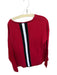 Pink Pineapple Size L Red & Black Cotton Knit UGA Roll Hem Long Sleeve Sweater Red & Black / L