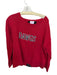 Pink Pineapple Size L Red & Black Cotton Knit UGA Roll Hem Long Sleeve Sweater Red & Black / L