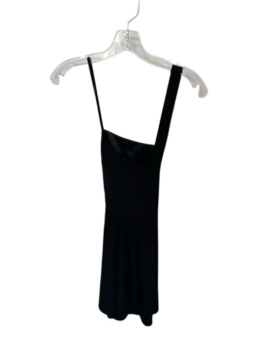 Lovers + Friends Size S Black Polyester Blend Sleeveless Assymetric Mini Dress Black / S