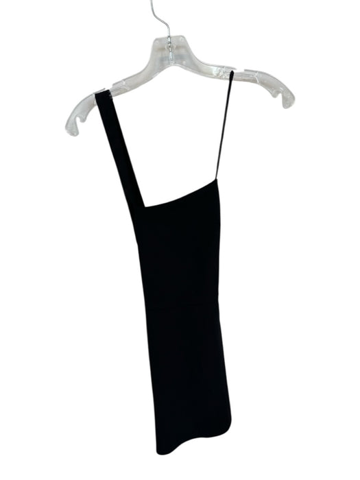 Lovers + Friends Size S Black Polyester Blend Sleeveless Assymetric Mini Dress Black / S