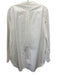 Celine Size 42 White Cotton Long Sleeve Tuxedo Tunic Button up Top White / 42