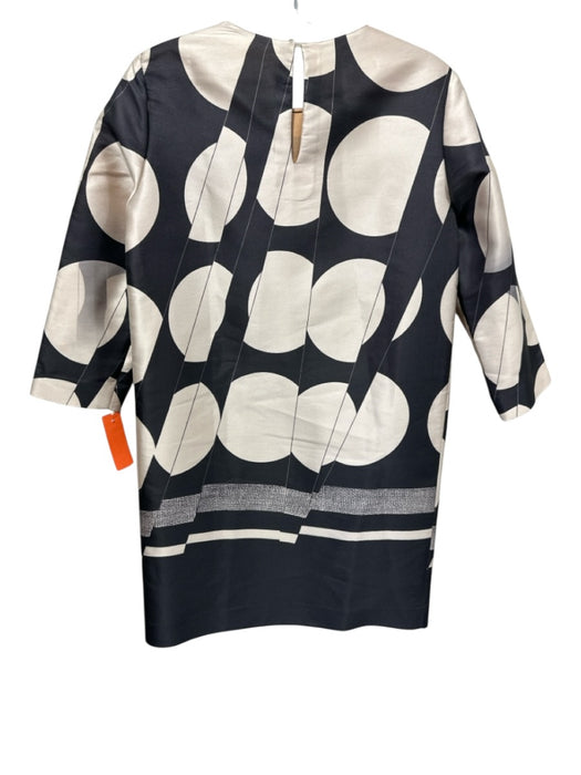 Stella McCartney Size 36 / Small Cream & Black No Fabric Tag Long Sleeve Dress Cream & Black / 36 / Small