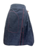 Salvatore Ferragamo Size 38 Dark Wash Cotton Denim Snap Closure Wrap Skirt Dark Wash / 38