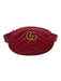 Gucci Red Leather Chevron Fanny Pack Gold Hardware Belt Bag Bag Red / Small