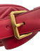 Gucci Red Leather Chevron Fanny Pack Gold Hardware Belt Bag Bag Red / Small