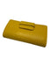 Ann Mashburn Yellow Leather Croc Embossed Sunglass Case Wallet Clutch Clutch Yellow