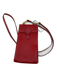 Ann Mashburn Red Leather Crossbody Phone Carrier Bag Red / XS