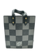 Louis Vuitton Black & Gray Leather Checkered Crossbody Bag Black & Gray / XS