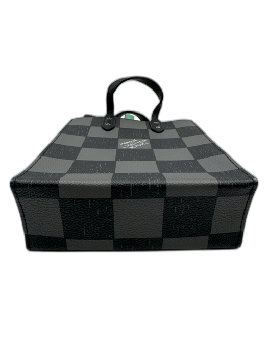 Louis Vuitton Black & Gray Leather Checkered Crossbody Bag Black & Gray / XS