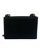 Kurt Geiger Black Leather Brass Hardware Chain Bag Black / XS
