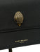 Kurt Geiger Black Leather Brass Hardware Chain Bag Black / XS