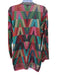 Valentino Size XS Red, Pink & Multi Viscose Blend Metallic Thread Knit Cardigan Red, Pink & Multi / XS