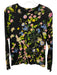 Cynthia Rowley Size S Black & Multi Cotton Long Sleeve Floral Top Black & Multi / S
